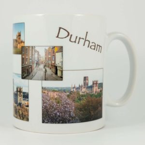 Durham Multi Image Mug, Durham Sublimation Printed Photo Mug, Photograph of Durham Cathedral Durham Castle Saddler Street Durham Riverbanks, Durham Cathedral in Autumn, Durham Gift Product, Durham Cathedral Souvenir