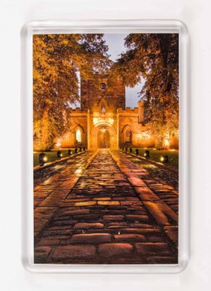 Durham castle at Night Fridge Magnet - newcastlegifts Durham Castle at Night Fridge Magnet, Nighttime Photograph of Durham Castle, Durham Gift Product, Durham Souvenir, North East Gift, Durham Photograph