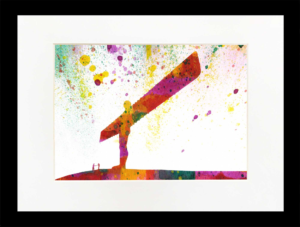 Red Angel Watercolour Painting Red Angel watercolour painting, Angel of the North, Antony Gormley, Newcastle, Gateshead, Gateshead Angel, Watercolour Art, North East Artist, Local Artist, Louisa E. Taylor, Newcastle Gift, Newcastle Souvenir, North East England, Newcastle Art, North East Gift, Northumberland Gift,