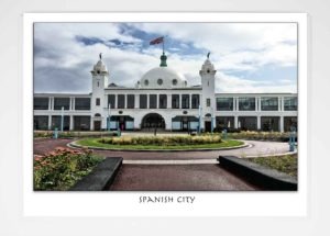 Spanish City Greeting Card, Photograph of Spanish Cityat Whitley Bay, St Mary's Lighthouse Tynemouth, Newcastle photograph, Newcastle Greeting Card, Newcastle Gift Product, Newcastle Souvenir, Geordie Gift, North East Gift