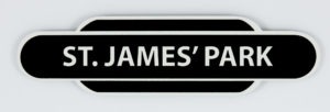 St. James' Park Railway Station Totem Fridge Magnet