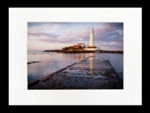 Sunset at St. Marys Lighthouse - newcastlegifts Sunset at St. Marys Lighthouse, Sunset Photograph of St. Mary's Lighthouse, Whitley Bay, North East Coast, North Sea, Sunset photography, North East Gift, Newcastle Souvenir, Geordie Gift