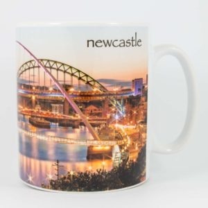Newcastle Tequila Sunset Mug - newcastlegifts Newcastle Tequila Sunset Mug, Newcastle Quayside Sublimation Mug, Newcastle Quayside Panoramic photograph, Tyne Bridge, Gateshead Millennium Bridge, Newcastle Gift Product, Newcastle Souvenir, North East Gift, Geordie Gift