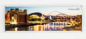 Tequila Sunset Newcastle Panoramic Fridge Magnet - newcastlegifts Tequila Sunset Newcastle Panoramic Fridge Magnet, Newcastle Souvenir, Newcastle Gift Product, Panoramic Photograph of the Newcastle Gateshead Quayside at Night