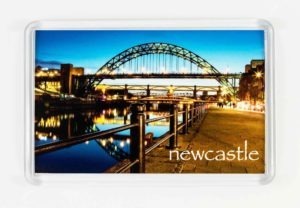 Tyne Bridge Fridge Magnet, Photograph of Newcastle Tyne Bridge at Night, Newcastle Gift Product, Newcastle Souvenir