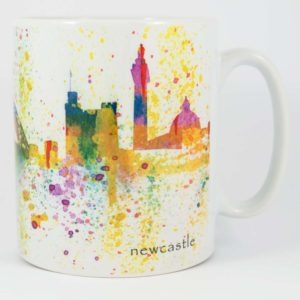 Newcastle Tyne Colours Mug, Newcastle Sublimation Printed Mug, Newcastle Watercolour Painting, Newcastle Art, Newcastle Gift product, Newcastle Souvenir, Geordie Gift, North East Gift, Louisa E. Taylor