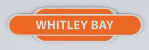 Whitley Bay Railway Station Totem Fridge Magnet
