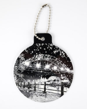 Christmas Bauble Newcastle Quayside B&W, Tyne Bridge, Black and White photograph, The Glass House, Gateshead Millennium Bridge, Autumn Leaves, River Tyne, Geordie, River Tyne, Christmas, Newcastle Gift