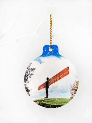 Angel of the North Christmas Bauble, Gateshead Angel, Antony Gormley, Newcastle Gift, Geordie Gift, Newcastle Souvenir, North East Gift, Christmas, Christmas Ornament