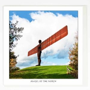 Greeting Card Angel of the North, Antony Gormley, Newcastle Gift Product, Newcastle Souvenir, Geordie Gift, North East Gift, photograph of the Angel of the North, Gateshead Angel