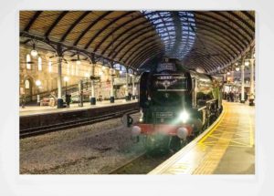 Greeting Card Tornado at Newcastle, A1 Steam Locomotive Trust, Photograph of Tornado Steam Locomotive at Newcastle Central Station, Steam Locomotive Gift Product, Railway Souvenir, Steam Train Enthusiast
