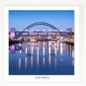 Greeting Card Tyne Bridge Dawn, Dawn Photograph of Newcastle Quayside Tyne Bridge River Tyne, Newcastle Gift Product, Geordie Gift, Newcastle Souvenir, North East Gift