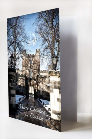Christmas Card Durham Castle - newcastlegifts Christmas Card Durham Castle, Winter Photograph of Durham Castle in the snow, Durham Christmas Gift Product, Durham Souvenir, North East Gift, Durham Castle Gift, Durham Photographer, Local Artist