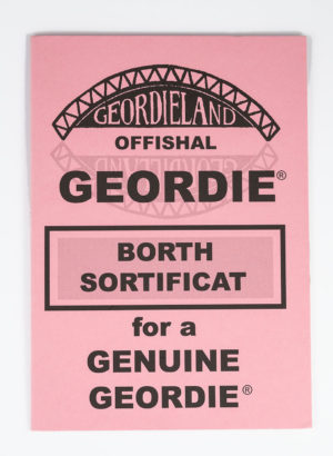 Offishal Geordie Borth Sortificat Pink - newcastlegifts Offishal Geordie Borth Sortificat Pink, Geordie Girl, Geordie Gift, Newcastle Gift, Newcastle Souvenir, North East Gift