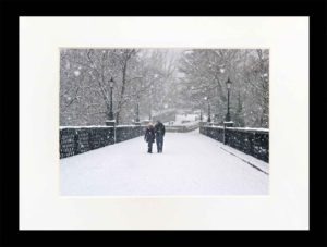 Armstrong Bridge in the Snow Photographic Print, Mounted Photographic print Newcastle Armstrong Bridge in the Snow, Newcastle photograph, Snow Photograph, Jesmond Dene, Snow Photograph of Newcastle Armstrong Bridge Jesmond Dene, Newcastle Gift, Newcastle Souvenir, Newcastle Wall Art