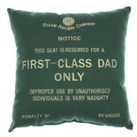 First Class Dad Cushion - newcastlegifts First Class Dad Cushion