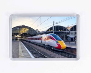 Fridge Magnet Azuma LNER, Newcastle Central Station, Railway Gift Product, Train Gift, LNER Azuma Train, Train Photograph