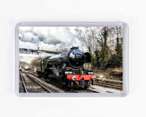 Fridge Magnet Flying Scotsman, LNER, British Railways, NYMR, North Yorkshire Moors Railway, Grosmont, Sir Nigel Gresley, Steam Locomotive Gift Product, Railway Souvenir, Train Gift
