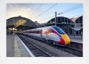 Greeting Card Azuma LNER - newcastlegifts Greeting Card Azuma LNER, Railway Gift Product, Train Gift, LNER Azuma Train, Newcastle Railway Station, Newcastle Central Station, Train Photograph
