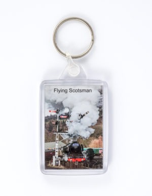 Keyring Flying Scotsman Locomotive Front - newcastlegifts Keyring Flying Scotsman Locomotive