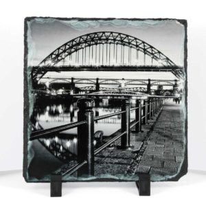 Photo Slate Newcastle Tyne Bridge Black and White, Black and White Photograph of Newcastle Tyne Bridge, Newcastle Gift Product, Newcastle Souvenir, Geordie Gift, North East Gift