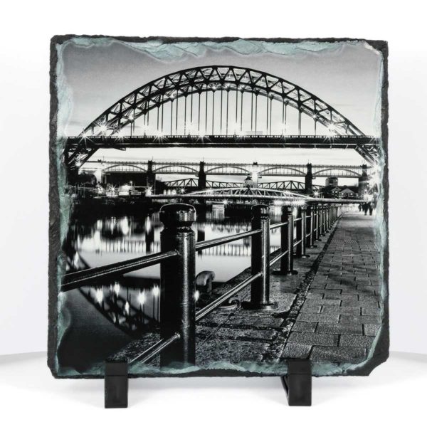 Photo Slate Newcastle Tyne Bridge Black and White, Black and White Photograph of Newcastle Tyne Bridge, Newcastle Gift Product, Newcastle Souvenir, Geordie Gift, North East Gift