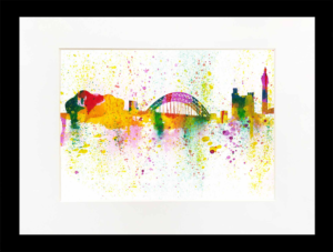 Newcastle Tyne Colours Painting Newcastle Tyne Colours Painting, North east Art, Newcastle Art, Local Artist, Louisa E. Taylor, Tyne Bridge, Sage Gateshead, Newcastle Castle, Greys Monument, North East England, Newcastle Watercolour Art, Newcastle Gift, Newcastle Souvenir, Geordie Gift, North East Gift, Northumberland Gift,