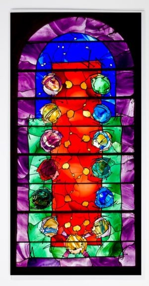 Durham Cathedral Daily Bread Window Greeting Card - newcastlegifts Durham Cathedral Daily Bread Window Greeting Card, Photograph of Durham Cathedral Stainded Glass Window Daily Bread, Durham Cathedral Gift Product, Durham Cathedral Souvenir, Durham Photography