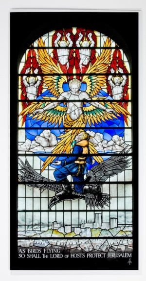 Durham Cathedral RAF Window Greeting Card - newcastlegifts Durham Cathedral RAF Window Greeting Card