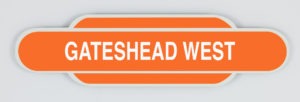 Gateshead West Railway Station Totem Fridge Magnet - newcastlegifts Gateshead West Railway Station Totem Fridge Magnet