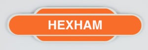Hexham Railway Station Totem Fridge Magnet