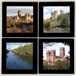 Glass Coasters Durham Cathedral 4 up