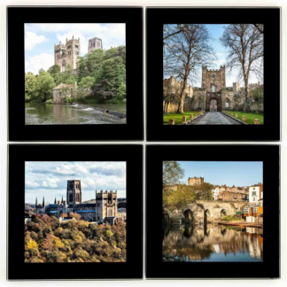 Durham Glass Coasters Snow Scenes