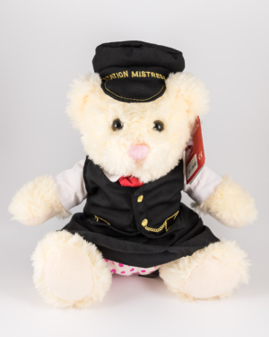 Railway Bear Station Mistress Front, Steam Trains, L.N.E.R, British Railways, LMS, GWR, Kate Station Mistress Bear, Keel Toys, Railway Enthusiast, Railway Gift, Soft Toy, Teddy Bear
