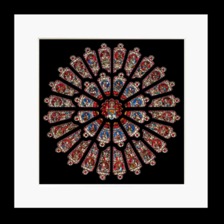 Durham Cathedral Rose Window Mounted Print
