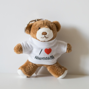I Love Newcastle Teddy Bear Keyring - newcastlegifts I Love Newcastle Teddy Bear Keyring