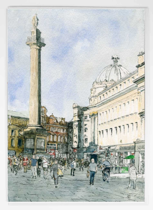 Greeting Card Greys Monument Watercolour