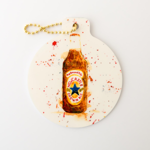 Christmas Bauble Newcastle Brown Ale Painted Bottle