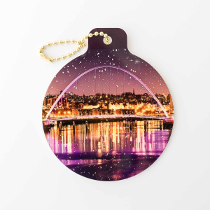 Christmas Bauble Newcastle Millennium Bridge