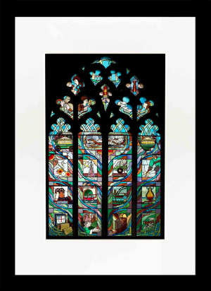 Durham Cathedral Millennium Window Mounted Print