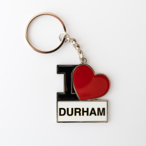 Metal Keyring I Love Durham
