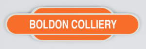 Boldon Colliery Railway Station Totem Magnet, River Tyne, Tyne Valley, Hadrians Wall, Roman Wall, Northumberland, Geordie Gift, Newcastle Gift, NER, LNER, Steam Train, British Railways, Fridge Magnet, Metal Magnet