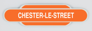 Chester-le-Street Railway Station Totem Magnet, River Wear, County Durham, Geordie Gift, Newcastle Gift, NER, LNER, Steam Train, British Railways, Fridge Magnet, Metal Magnet