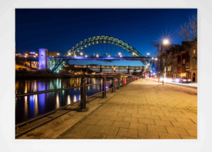 NE47 Newcastle Tyne Bridge Card, Colour Photograph of Tyne Bridge in Newcastle, Newcastle Gateshead Quayside, High Level Bridge, Swing Bridge, Night-time Photography, River Tyne, Local Artist, North East England, Local Photographer, Photo Slate Tyne Bridge Newcastle Black and White, Black and White Photograph of Newcastle Tyne Bridge, Newcastle Gift Product, Newcastle Souvenir, Geordie Gift, North East Gift