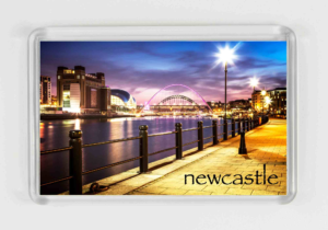 Newcastle Twilight Quayside Magnet, Newcastle Gift, Geordie Gift, Newcastle Souvenir Product, Newcastle Photography, Canon 5D MK11, Local Photographer, Nighttime photography, Tripod photography, Long exposure photography