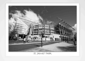 St James Park Greeting Card, Newcastle United Football Club, N.U.F.C., Magpies, Newcastle upon Tyne, Strawberry Place, Alan Shearer, Bobby Robson, Newcastle Photograph, Geordie Gift, Newcastle Gift, North East Gift