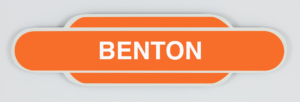 Benton Railway Station Totem Magnet, Metal Fridge Magnet in the shape of a British Railways Station Totem Sign, British Railway, LNER, Railway souvenir, Railway gift product, Railway enthusiast, Steam Train, Golden Age of Steam, Diesel Trains