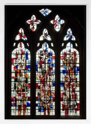 Durham Cathedral Greeting Card Venerable Bede Window, Durham Cathedral Stainded Glass Window, Interior Photograph of Durham Cathedral, Durham Cathedral Gift Product, Durham Cathedral Souvenir, North East Gift, Local Artist, Local Photographer, Durham Photograph, Durham Cathedral interior photograph, Stained Glass Window photography