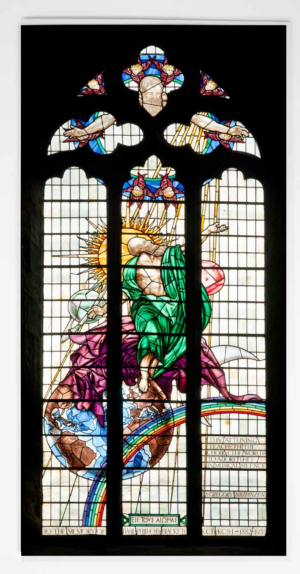 Durham Cathedral St Gregory Window Greeting Card, Durham Cathedral Stainded Glass Window, Interior Photograph of Durham Cathedral, Durham Cathedral Gift Product, Durham Cathedral Souvenir, North East Gift, Local Artist, Local Photographer, Durham Photograph