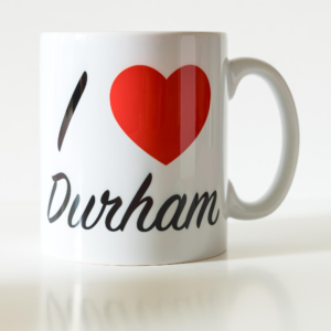 I Love Durham Mug, Durham Photo Mug, Durham Cathedral, Durham City, Durham Gift, Durham Souvenir, River Wear, Durham University, Harry Potter, Hogwarts, The Shrine of St. Cuthbert, St. Oswald, North East Gift, Local artist, North East Souvenir